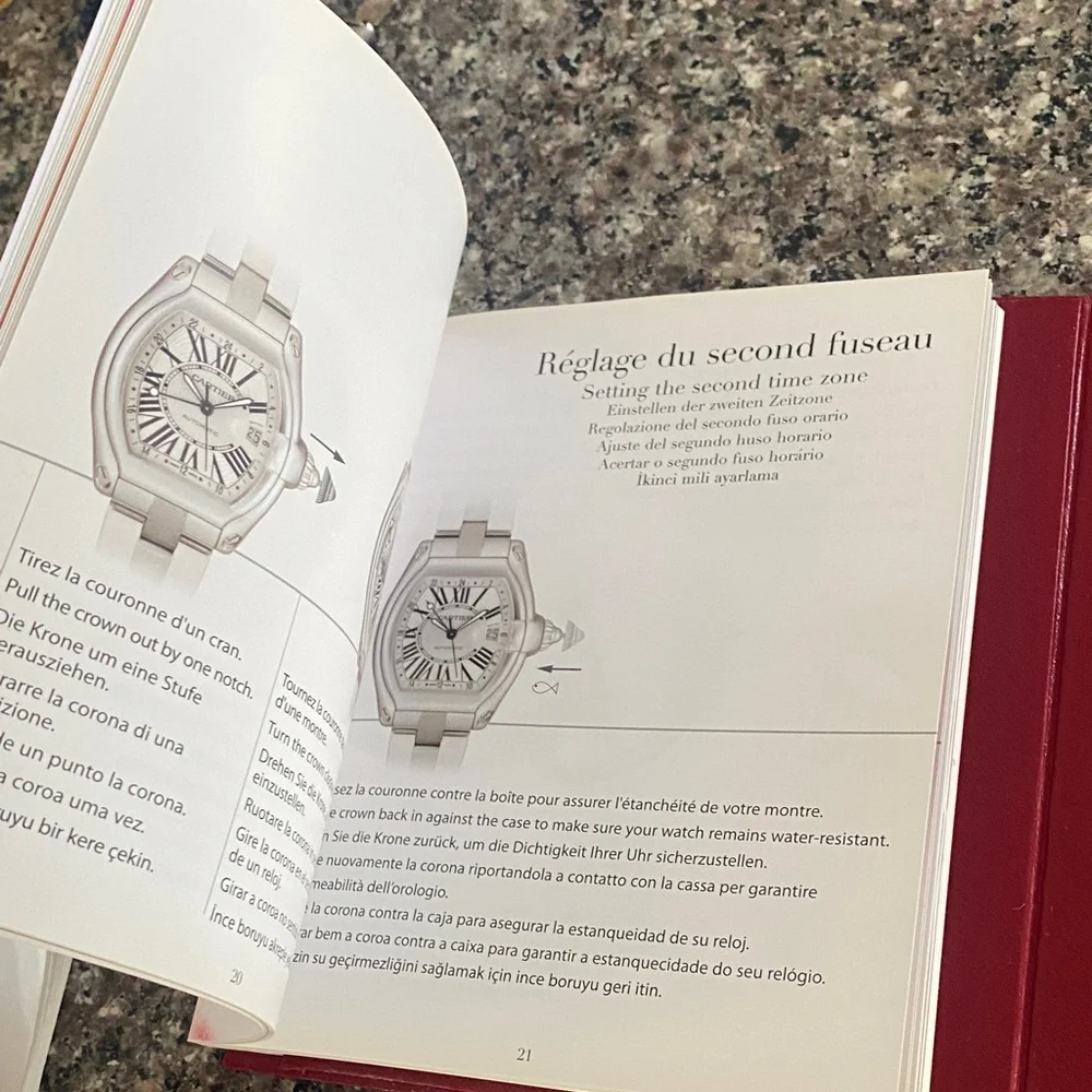 Vintage Cartier Red Collector's watch DVD and certificate